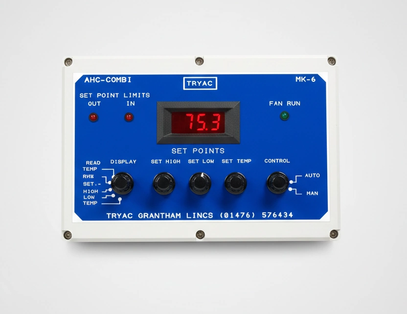 Tryac grain drying control panel